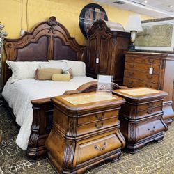 AICO By Michael Amini TUSCANO King Bedroom Set 5 Pieces - GA