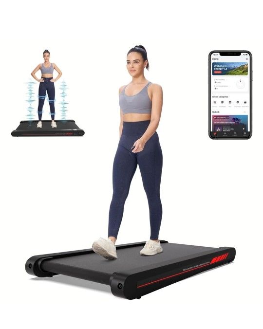 Sperax Walking Vibration Pad with APP, 3 in 1 Under Desk Treadmill, 2.5HP Low Noise Walking Treadmill Pad with Remote Control,Portable Treadmills for