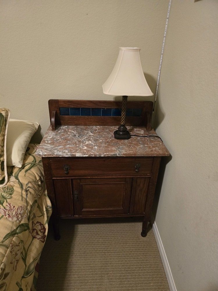 Antique Marbletop Washstand From England
