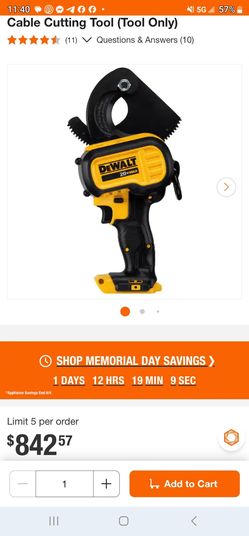 Dewalt DCE150B tool only cable cutter