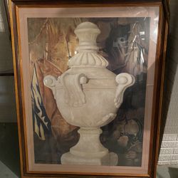 2 Extra Large Framed Art With Tassels