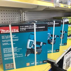Makita 2 1/2” Siding Coil Nailer New