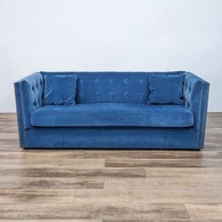 Bassett Blue Glam Sofa