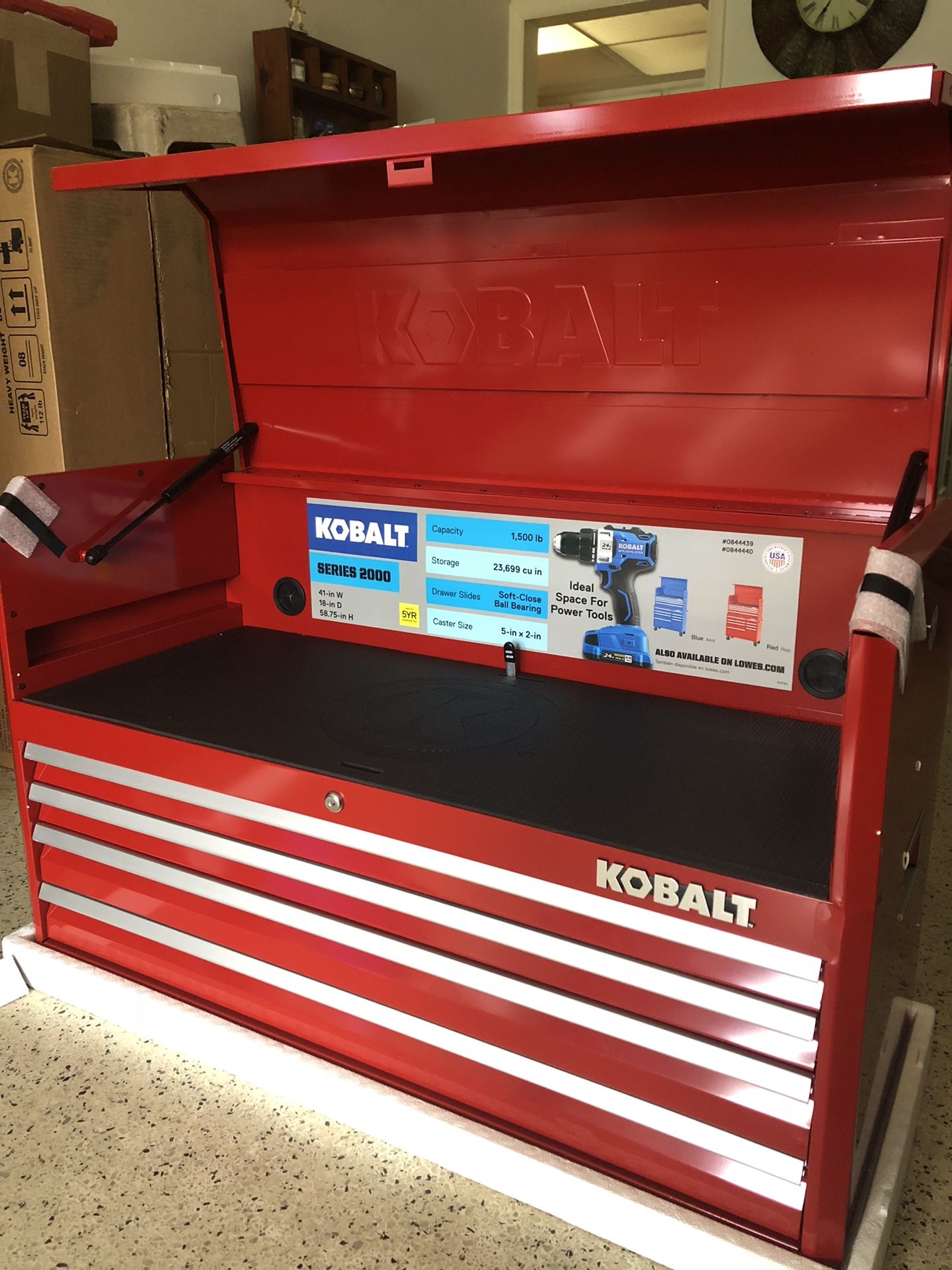 Kobalt 41 2024 inch tool chest