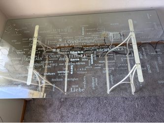 Glass desk