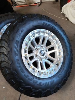 17 axd rims 6 lug 6x139 6x5.5 on used tires 285 70 17