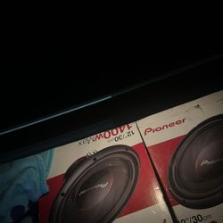 2-Pioneer 12" 1400W Max Subwoofers & Hifonics Zeus Amp