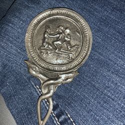 VINTAGE METAL MIRROR ( Egyptian???)