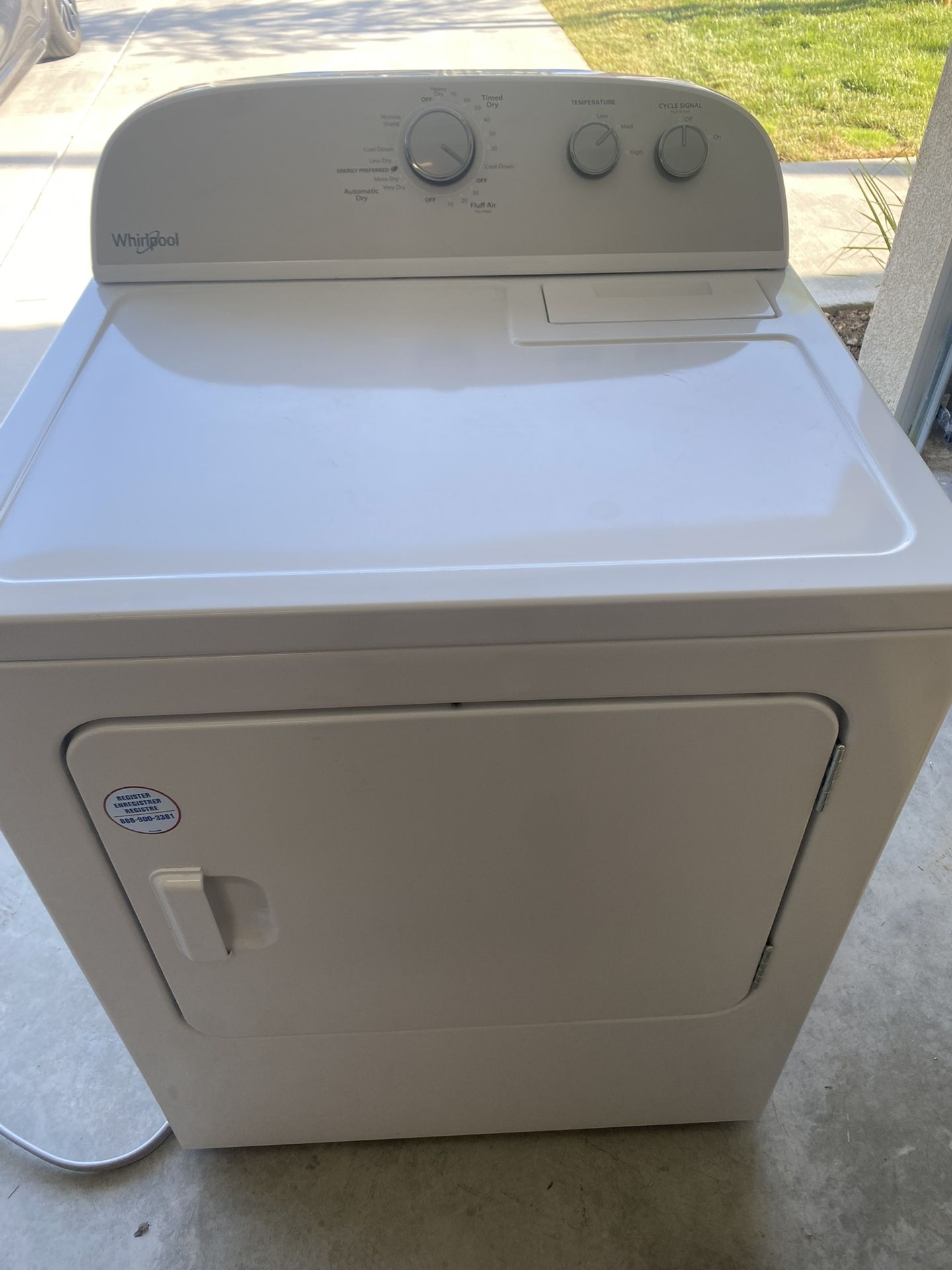 Whirlpool Electric Dryer 220V 3 Prong