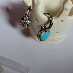 Sterling Heart Earrings 