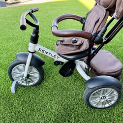 BENTLEY 6 IN 1 STROLLER TRIKE TRICYCLE WHITE SATIN Retail $499