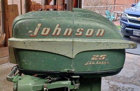 Resto MOD 1955 Johnson 25H.P outboard motor 