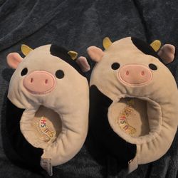 Squishmallows Kids Slippers Connor the Cow