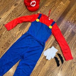 Super Mario Kids Halloween Costume Sizes Kids XS, S, M, and L