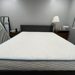 King Size Mattress and Bed Frame (pick up only)