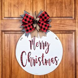 Merry Christmas Autumn Door Hangers