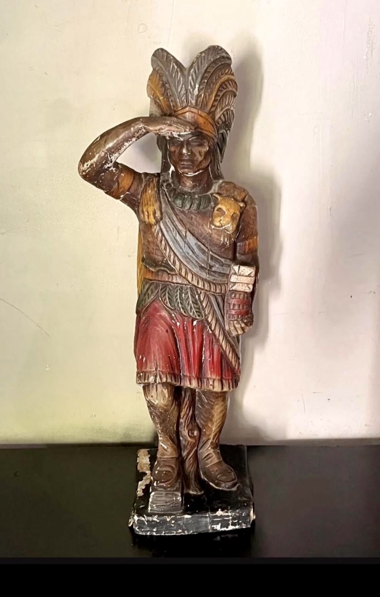 1950’s Alfco Cigar Store Indian Chief 24” Foam Display