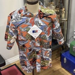 Reyn Spooner San Francisco Giants 2012 World Champs Hawaiian Shirt Men L - NWT