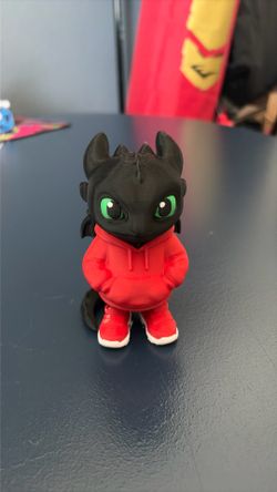 Toothless 3-D printed dragon