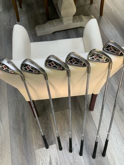 Ping G15 iron set - 5-PW - RH - black dot - steel regular shafts