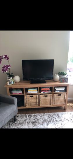 IKEA Brown Wood Hemnes TV Console