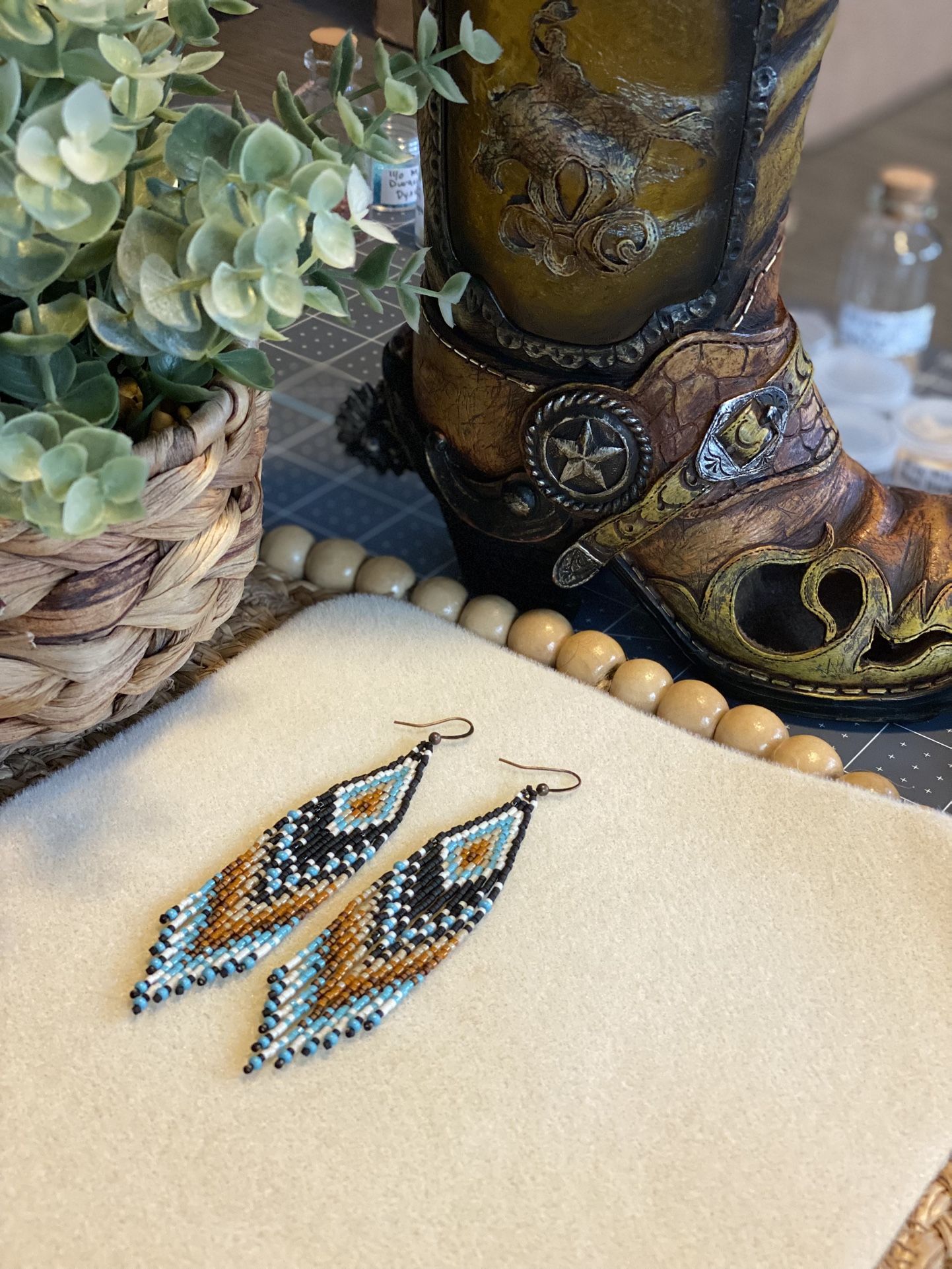 Handmade Western Fringe Earrings