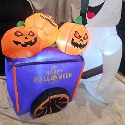 Ghost With Pumkin Car Inflatable 