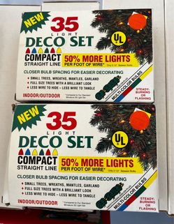 35-Light Deco Set Multi-Color Christmas Lights (2 Boxes)