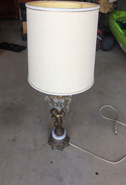 Antique table lamp , working