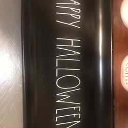 Rae Dunn Happy Halloween Platter 2019