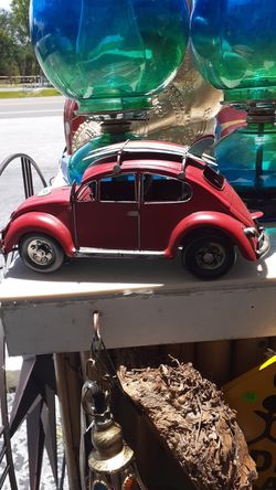 Cool table top VW Bug who's surfboards on top