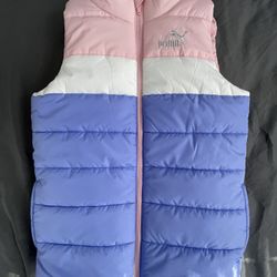Puffer Vest Puma Youth Size M 10/12 Like New 