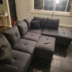 Nice Sectional Sofa With Ottoman 