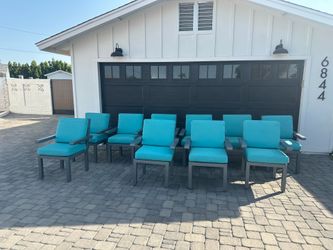 10 Molino Patio Wrought Iron Dinning Chairs