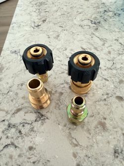 Pressure washer connector fittings