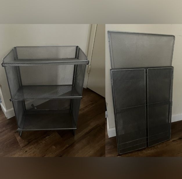 foldable metal mesh storage