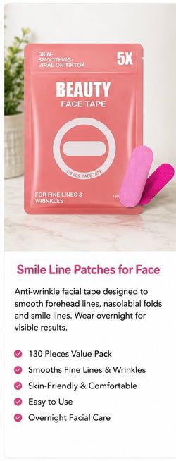 Parches Faciales Antiarrugas para Líneas de Expresión