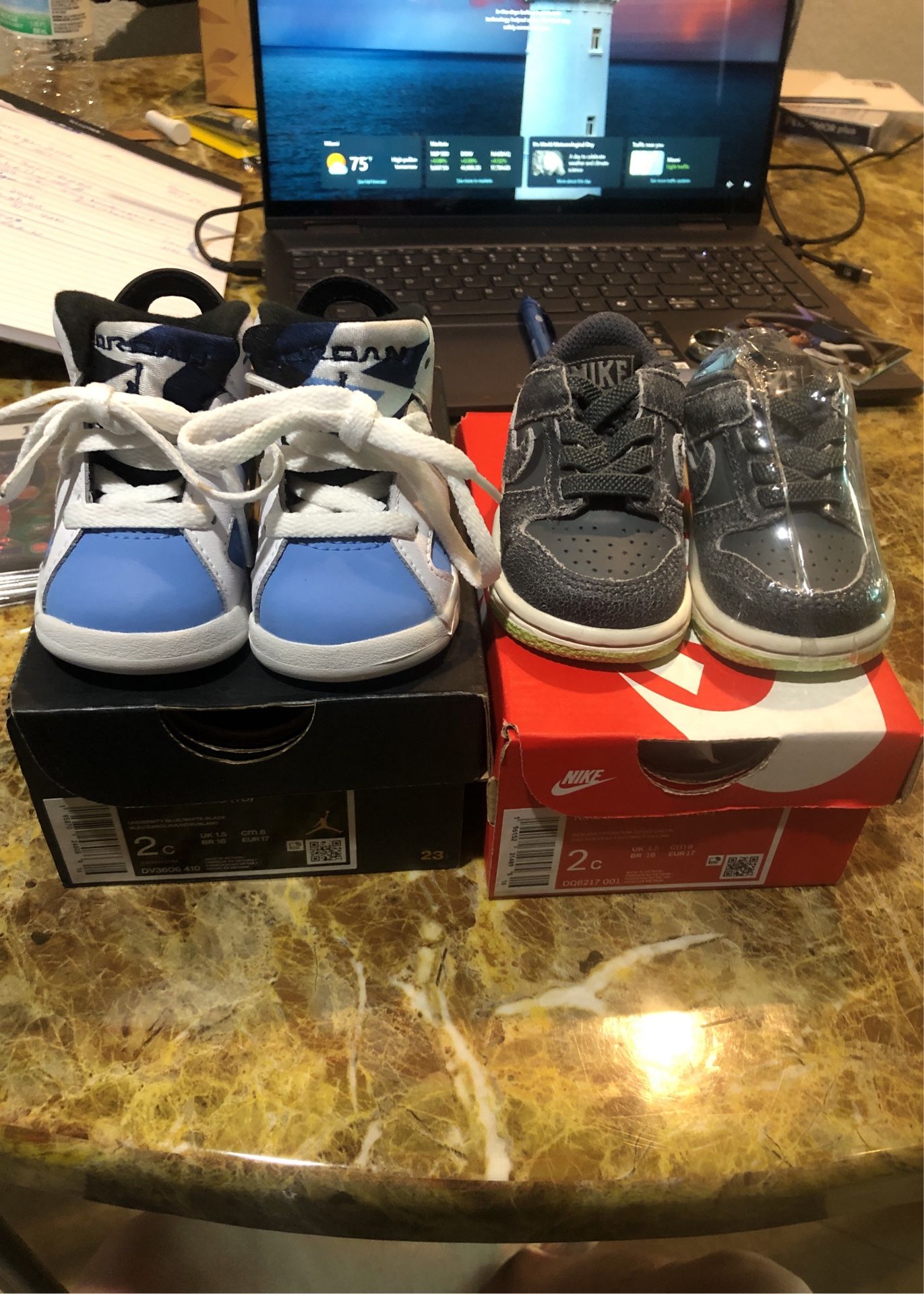 Air Jordan Shoes For Toddlers Retro 6 Carolina And Other Jordan Pair