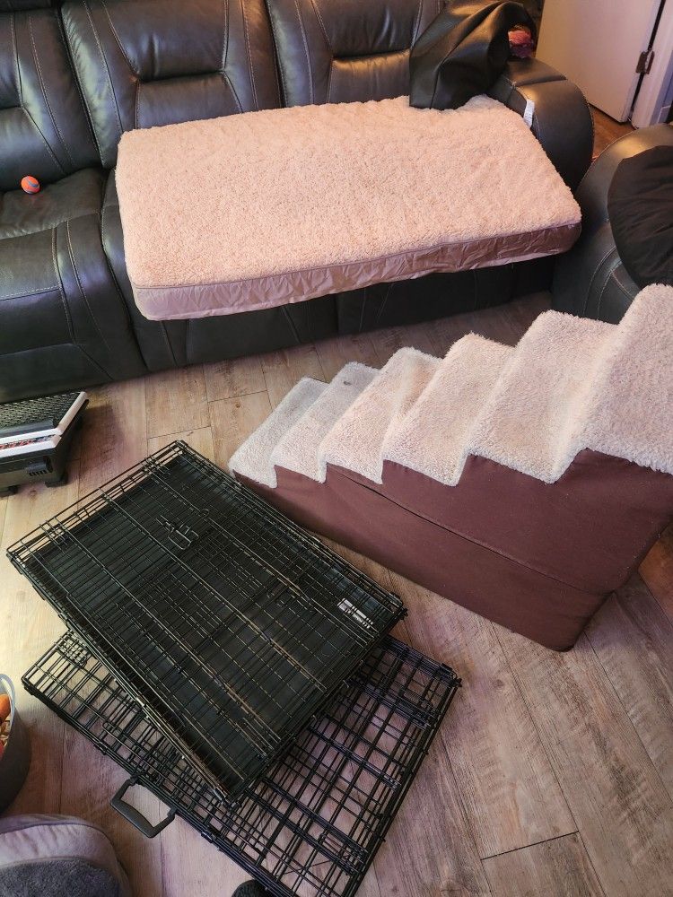 Bundle Deal!! 2 Crates, Bed And Stairs