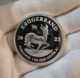 2023 South Africa 1 oz Silver Krugerrand Proof Coin (Big 5 Series II Buffalo Privy) 1,000 mintage