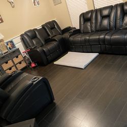 Leather Couches Recliner Electric 
