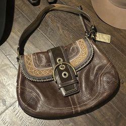 Brown Leather Vintage Bag