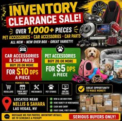 🔥 INVENTORY CLEARANCE SALE 🔥