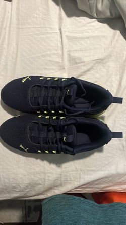 Puma size 12 blue sneakers  barely worn