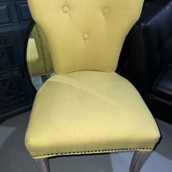 Yellow Accent Chair 