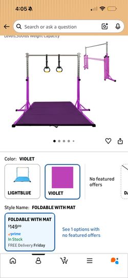 Gymnastics bar
