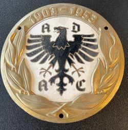 German V. W. Split-Oval window Bug Badge.