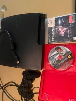 PS3 slim 160 gig w games w control