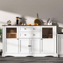 Kitchen Sideboard Cabinet Tv Stand Entertainment Center Table 