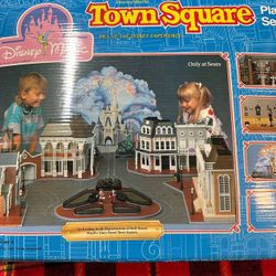 1988 Disney World Magic Town Square Play Set + Christmas Tree